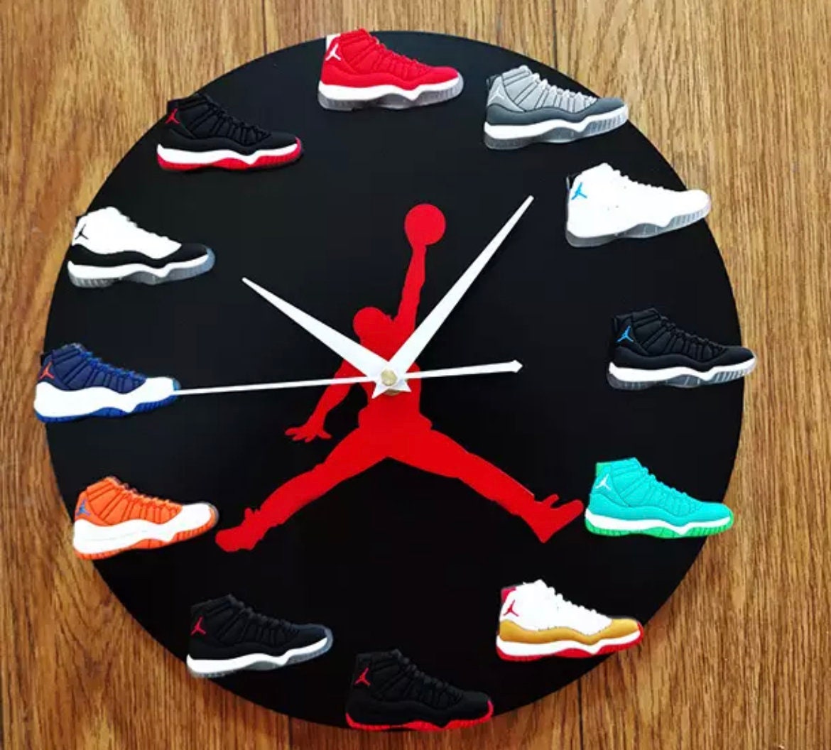 Air Jordan Running Shoes 3D Wall Clock 