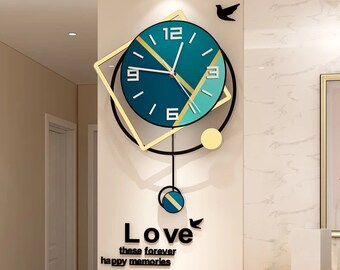 Modern Design Circle Nordic Pendulum Home Decoration Kitchen, Living Room, Bedroom, Bathroom, Office Wall Clock