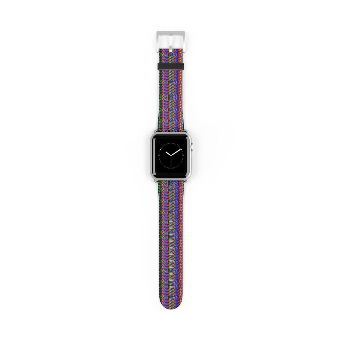 Pixel Shift Striped Watch Band Etsy