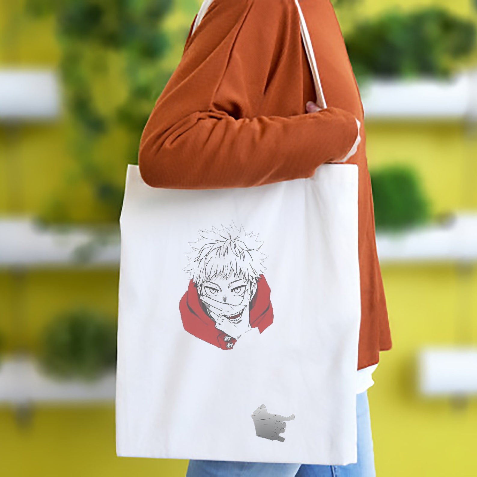 Jujutsu Kaisen Tote Bag Anime Tote Bag Jujutsu Kaisen Tote Etsy