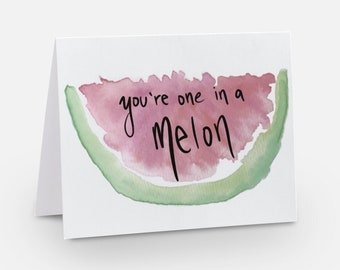 Watermelon Greeting Card - Anniversary, Birthday, Thank You