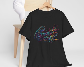 Rock Drummer Music Graphic T-Shirt