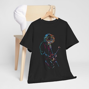 Grunge Guitar Music Graphic T-Shirt - Rock Band Unisex Tee, Music Lover Gift, Vintage Style Concert Shirt, Retro Musician Top, Guitarist