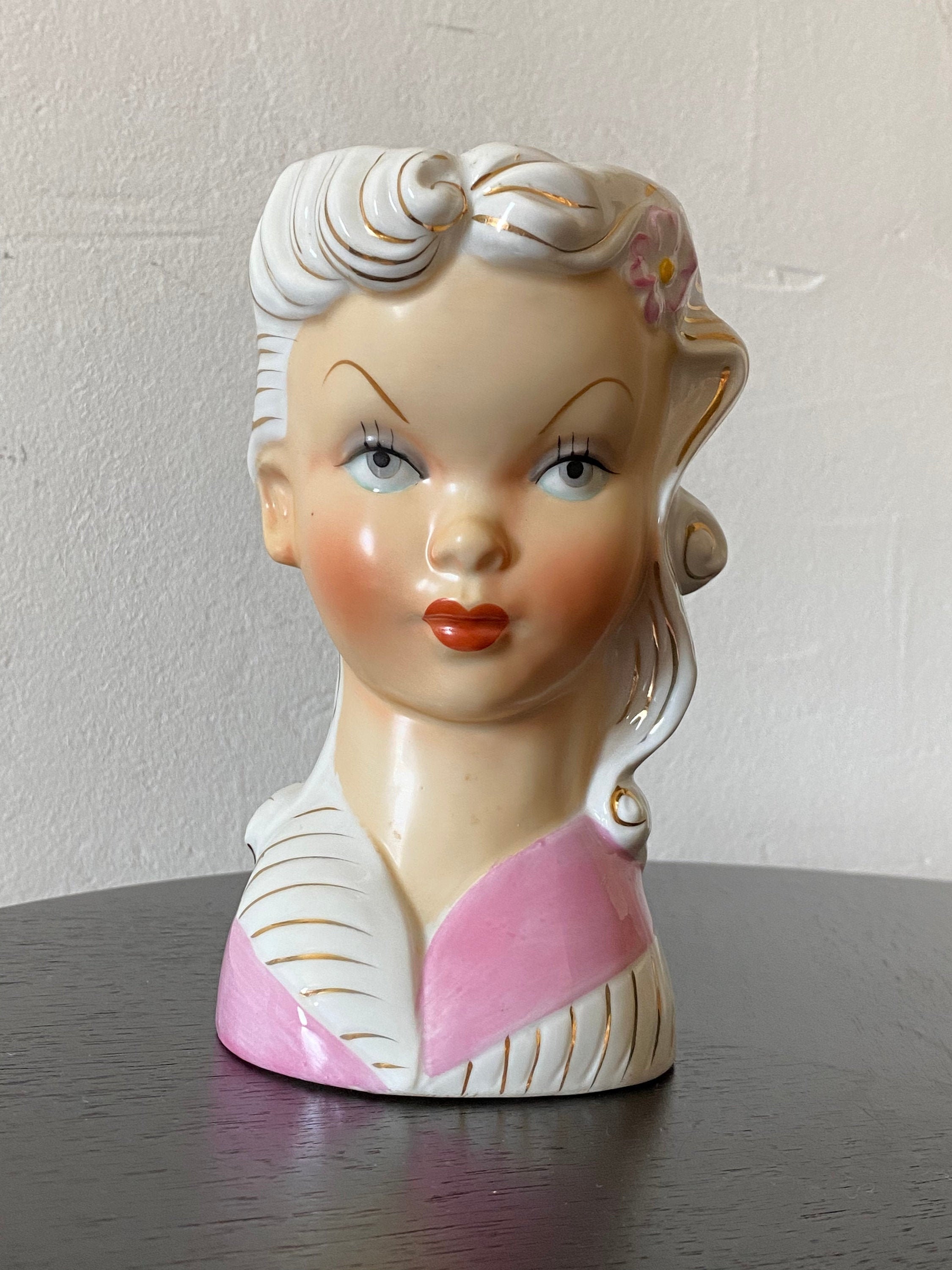 Lady Head Vase Etsy
