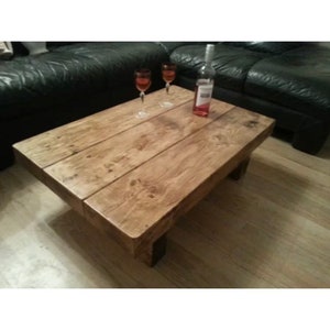 extra chunky reclaimed  Rustic coffee table