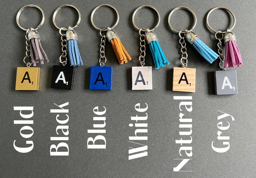 Scrabble Letter Keyrings New Home First Home Stocking Filler Gift Etsy UK