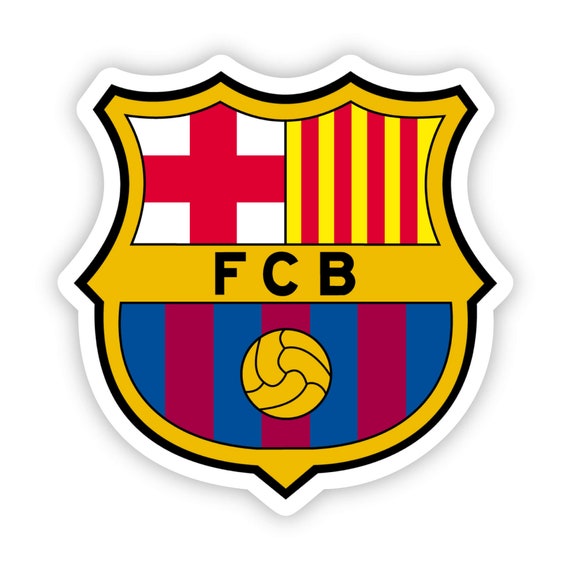 Barcelona Soccer Sticker, Futbol Team Decal for Water Bottles - Etsy