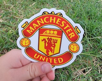 Manchester United Water bottle resistant!3.0" x 3.0" Die Cut Sticker Champions League National Soccer Teams/ Futbol