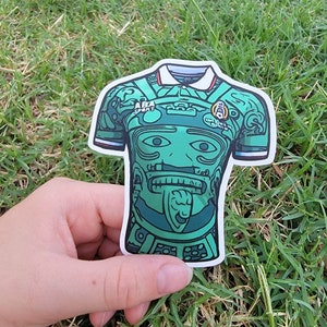 Mexico Retro Jersey Mexico National Team Soccer Team New Logo Fun sticker for laptops, notebooks, journals, iPads,  phones cooler