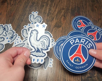 France Soccer Sticker Duo | Futbol Fan, Water Bottle Decals