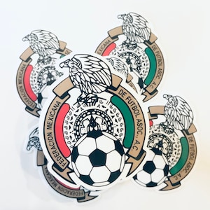 Mexico Soccer Waterbottle resistant  / Futbol Sticker Mexican Soccer Player True Fan Sticker Copa de Oro World Cup Team, improved sticker