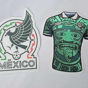 2 Mexico Soccer Waterbottle resistant / Futbol Stickers Mexican Soccer Player True Fan Sticker Copa de Oro World Cup Team