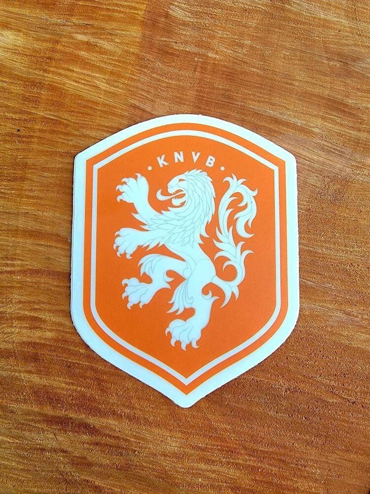 Netherlands KNVB White Shield Embroidered Iron on Patch Crest Badge 1.9 X  2.5 Inch New