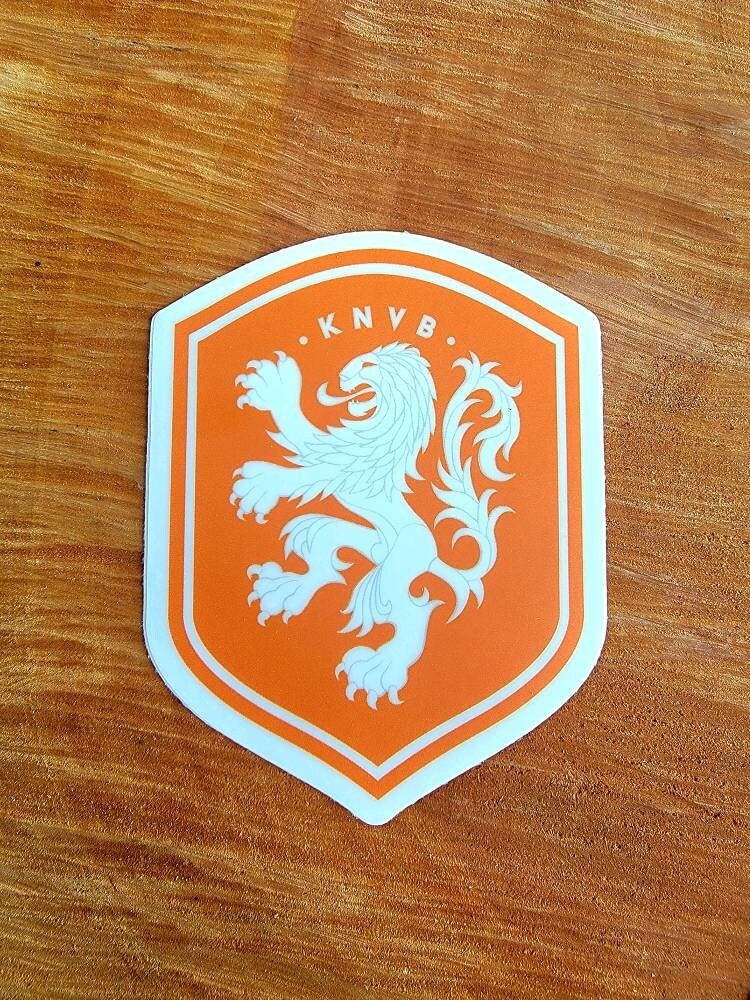  Netherlands KNVB White Shield Embroidered Iron on Patch Crest  Badge 1.9 X 2.5 Inch New