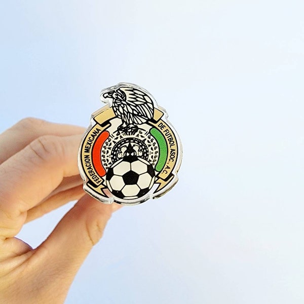 Mexico National Soccer Team Acrylic Pin World Cup Fan Copa de Oro Fan Emblem