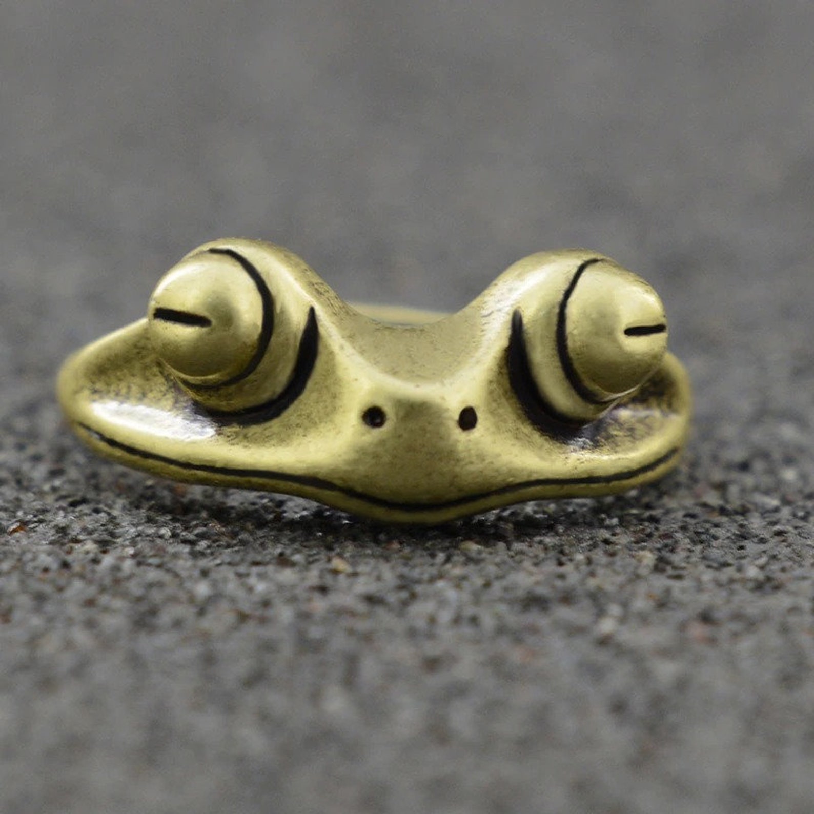 Frosch-Ring Vintage Frosch Ring | Etsy