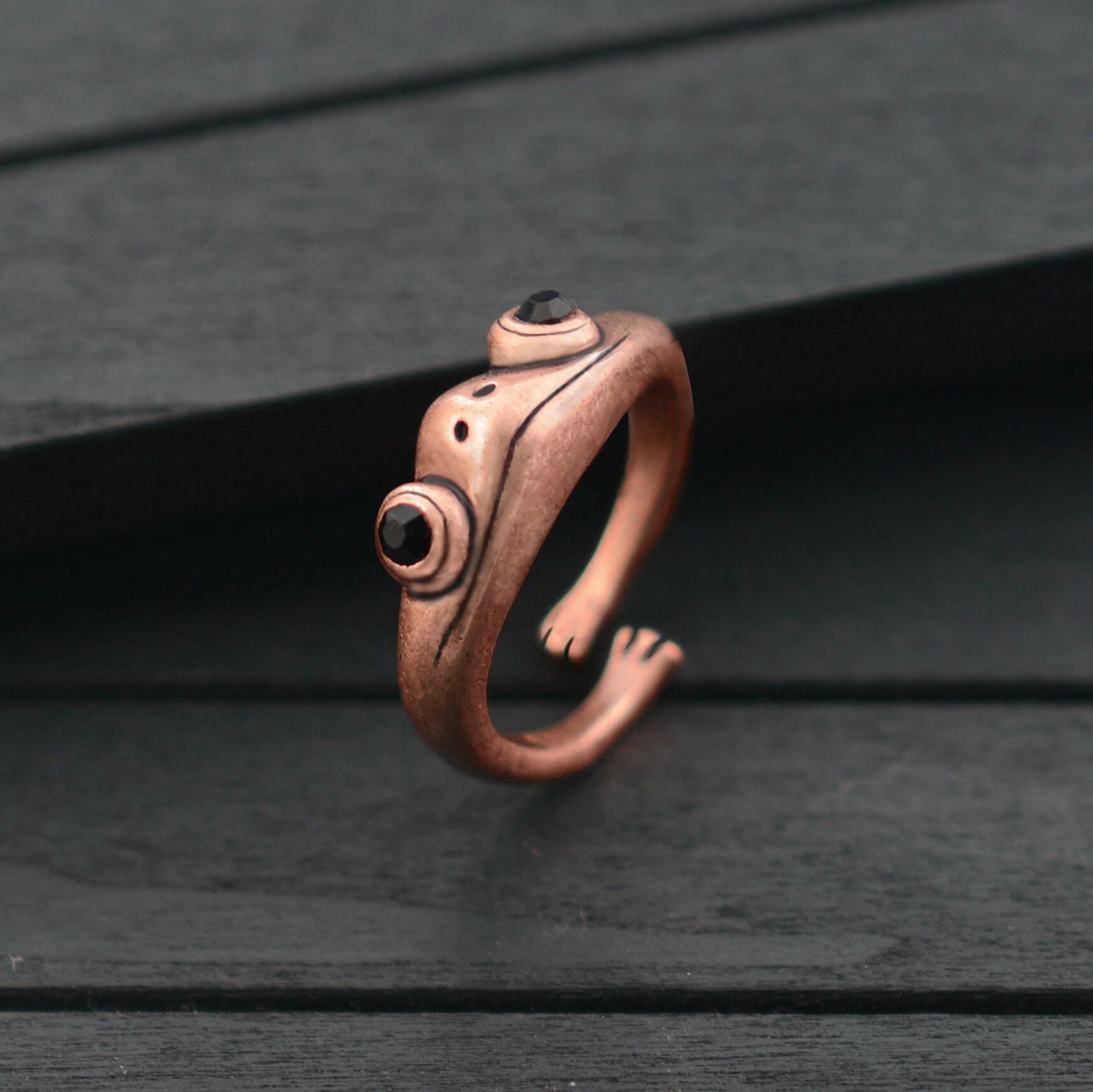 Frosch-Ring Vintage Frosch Ring | Etsy