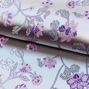 Vite cinese fiore broccato tessuto / 12,99 prezzo al metro intero / 45" Wide / 14 colori, tappezzeria, arredamento, costume, tenda, borsa, cucito/tessuto
