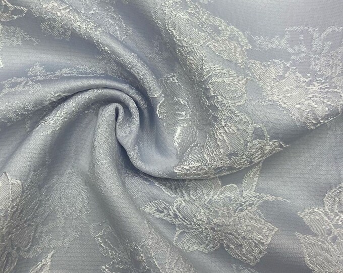 Elegant satin Jacquard stretch Fabric, 59“Wide 3D Flower Design, Upholstery, Decor, Costume, Curtain, Handbag, Sewing/Fabric by the meter