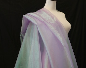 Iriserende organzastof: Tweekleurig Symphony stijf polyester, 150 cm breed