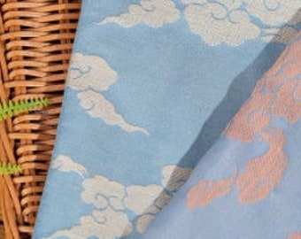 2 colors Auspicious clouds in the Forbidden City brocade fabric, jacquard fabric, Upholstery, Decor, Costume/Fabric by the meter, cheongsam