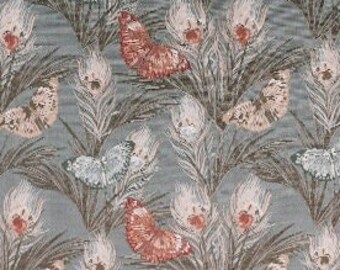 Butterfly Jacquard Fabric: 57"W Polyester Upholstery & Costume