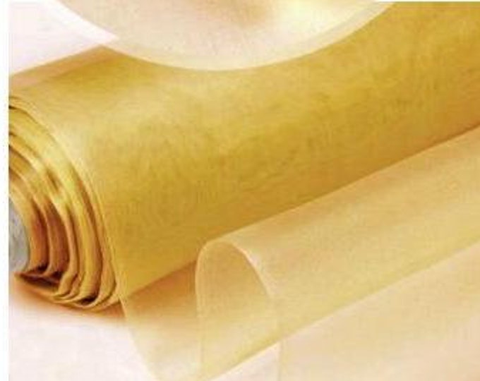 20+ Colors to choose, Solid 100% Pure Silk Organza 6 Momme, Organic Apparel Home Decor Pillow Case Eye Sleeping Mask Fabric, Sewing Fabric