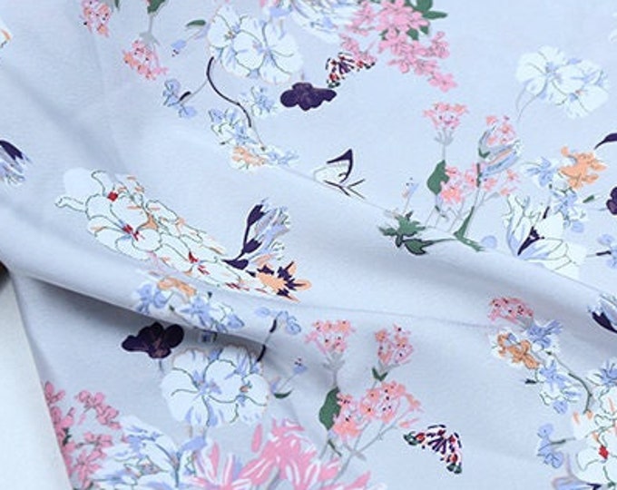 Solid Soft Printed Bridal Satin Fabric - 10 patterns - By The Meter Bridesmaid Dresses, Table Runners, Wedding Gowns, Party Decor, sewing