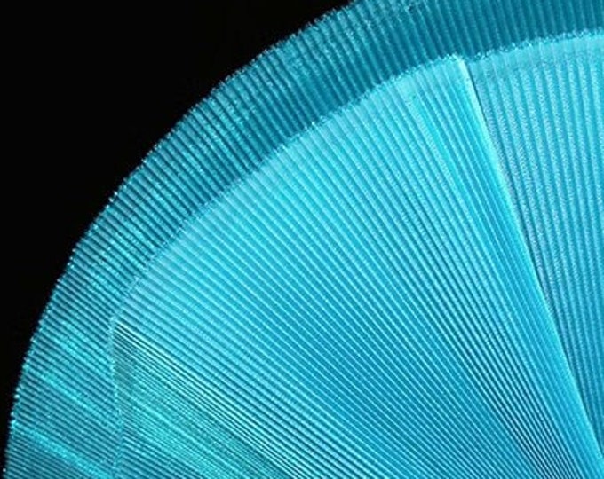 Shiny crinkled-textured pleated tulle fabric, 59" Wide Designer Fabric, Wedding fabric, Gowns, Crafts, Events, Stiff shape & Texture fabric