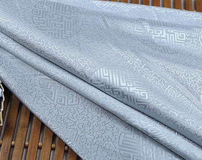 7 colors Two Sides Floral Jacquard Satin Fabric, 59“Wide, Millennium pattern, Upholstery, Decor, Costume, Curtain, Handbag, Sewing/Fabric