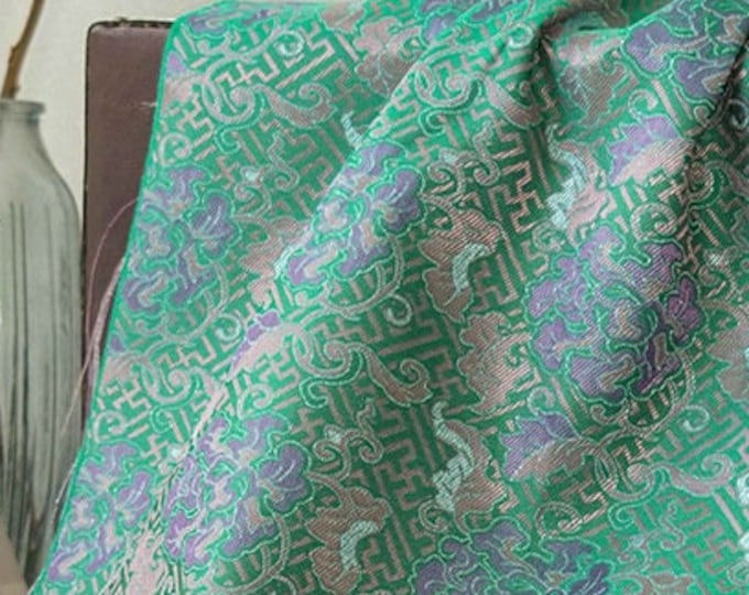 Chinese Traditional Element Ancient vase Jacquard Brocade Fabric, Floral Curtain/Dress DIY Making Fabric, Home Furniture Fabric, Upholstery
