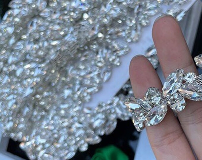 Sparkling Elegance: Wholesale Bridal Rhinestone Decorations - Beautiful Crystal decor for Bridal Belts, Sewn Appliques, Prom, Dolls, wedding