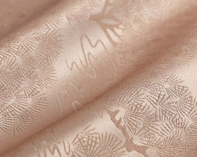35"W pine branches Traditional Silk Brocade, Damask Fabric On SALE | 6 colors to choose | Upholstery, Quilting and Sewing fabric