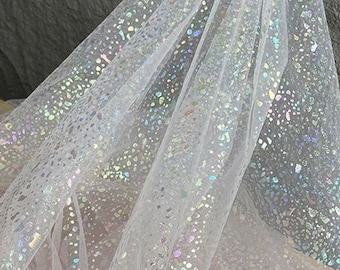 59“W Light pink soft mesh gradient fabric, designer fabric Lace Fabric for Wedding Dress, Doll Making, Costume, Sewing/Fabric by 1 meter