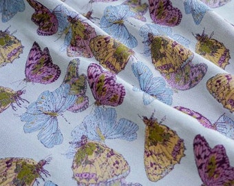 Butterfly Jacquard Woven Fabric: Embossed Upholstery, Costume, Quilting (65"W)