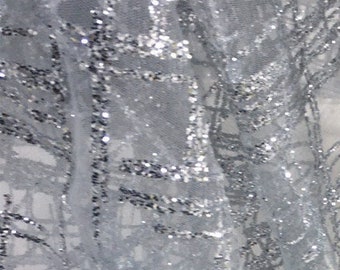 2 Colors Romantic Wedding Fabric, square Shiny Bronzing, costume, Dress, veil, background, DIY, Dolls, Decoration/ fabric, by the yard, 55"W