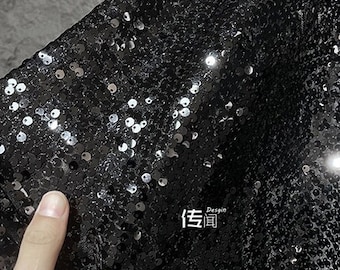 53“W Fish scale round laser jacquard Mesh Fabric, Designer Fabric, Symphony Gradient Sequins fabric, Prom Dress, Doll Making, Sewing, DIY