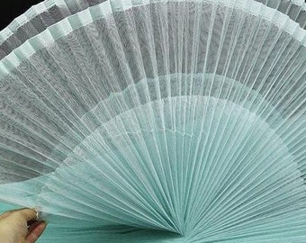 Pleated Organza Fabric: 63" Wide Stiff Texture Designer Material