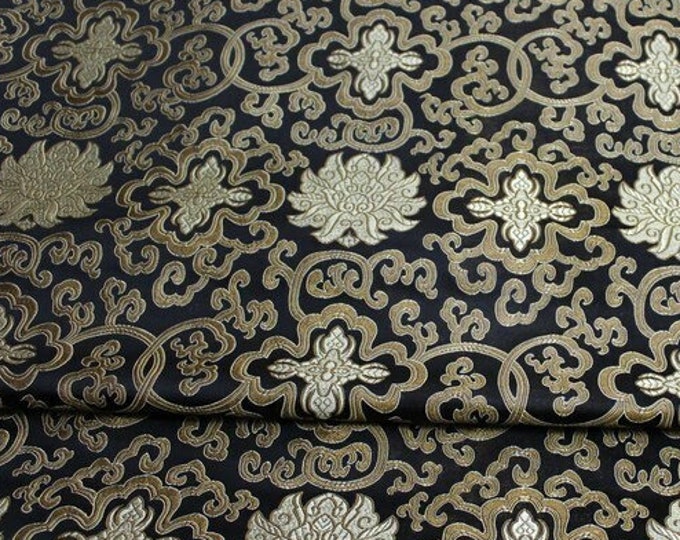 Chinese Medallion Brocade Fabric | 7.99 Full meter Price | 29.5" Wide | Chinese Fabric in 9 Colors, Purple, Royal, Turquoise Brocade |