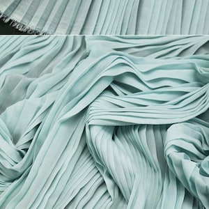 Creative texture pleated Chiffon fabric, 59" Wide 5 Colors, hand-pressed crepe Designer Fabric, wedding Gowns, Long Dress, Crafts, Events