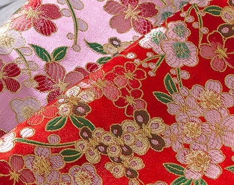 59” Width Japanese Fabric, Japanese Cherry Blossom Sakura