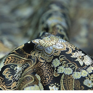 Cinese colorato lotus pipa fiore seta broccato tessuto, 35 "W Cheongsam, Qipao, tappezzeria, decorazione, costume / tessuto da cucito al metro