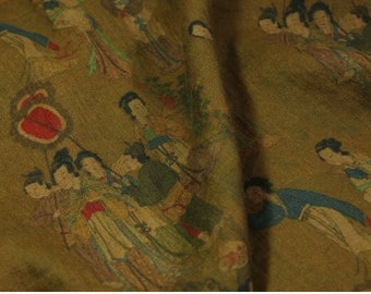Printed Ramie Linen Fabric: 53" Wide, Apparel & Home Decor