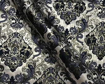 Palace Style Damask Fabric: Silk Rayon Jacquard, 57" Wide
