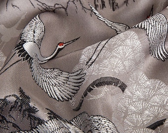 Crane Jacquard Fabric: 57"W Polyester Sewing Material