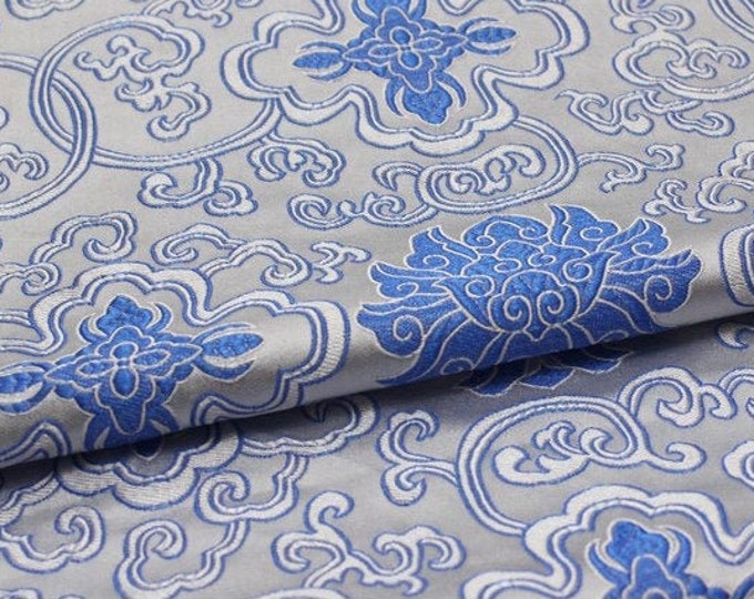 59" Wide | Chinese Medallion Brocade Fabric | 12.99 Full meter Price | Chinese Fabric in 9 Colors, Bedding Quilting Sewing Fabric