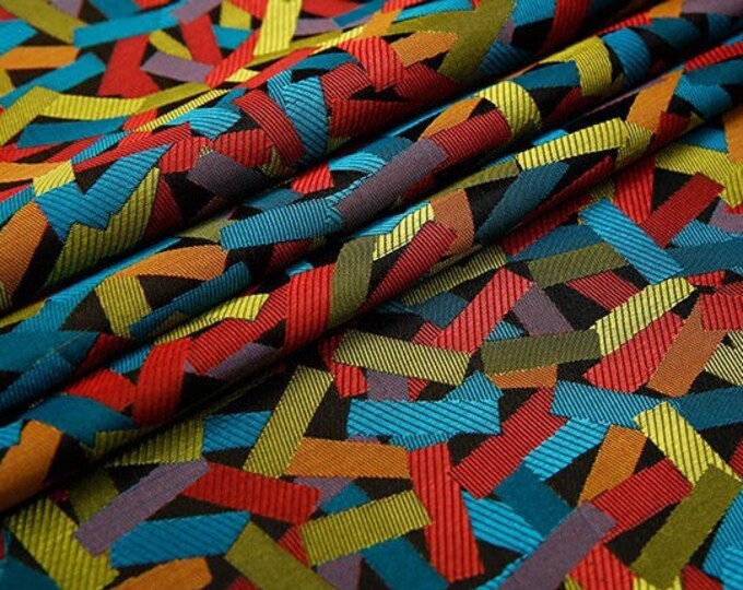 35"W Chinese brocade fabric, Colored confetti Jacquard fabric, Kids cheongsam Qipao fabric, Cosplay DIY fabric, Kimono fabric, 7 colors