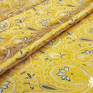 Broccato di seta cinese tessuto Damasco, Paisley Phoenix modello di coda, cucito, Tappezzeria, cheongsam, cuscino, borse, bambole, scarpe / Tessuto in VENDITA