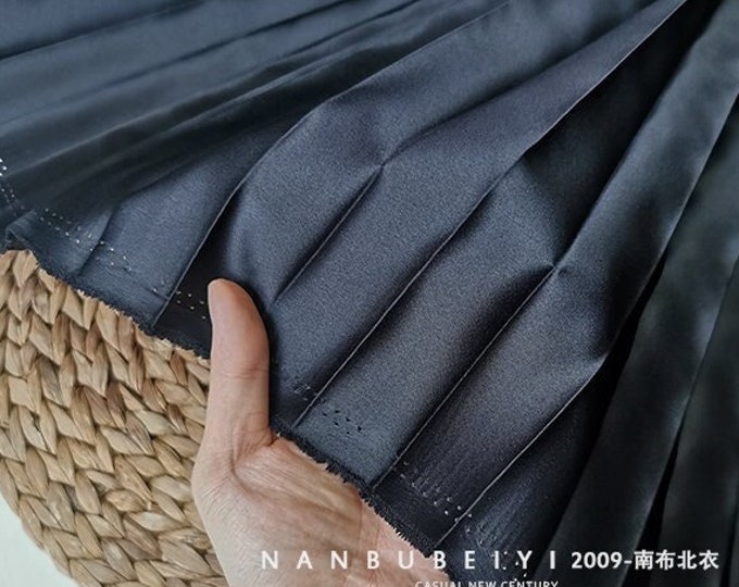 Creative design pleated skirt fabric, 59"W Thickened, crumpled, 3D hand-shaped, Wedding, Gowns, Crafts, Events, Stiff shape & Texture fabric