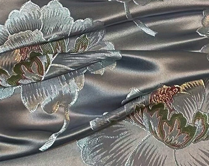 Nylon Peony Brocade Fabric: Upholstery, Dress, Quilting - By The Meter